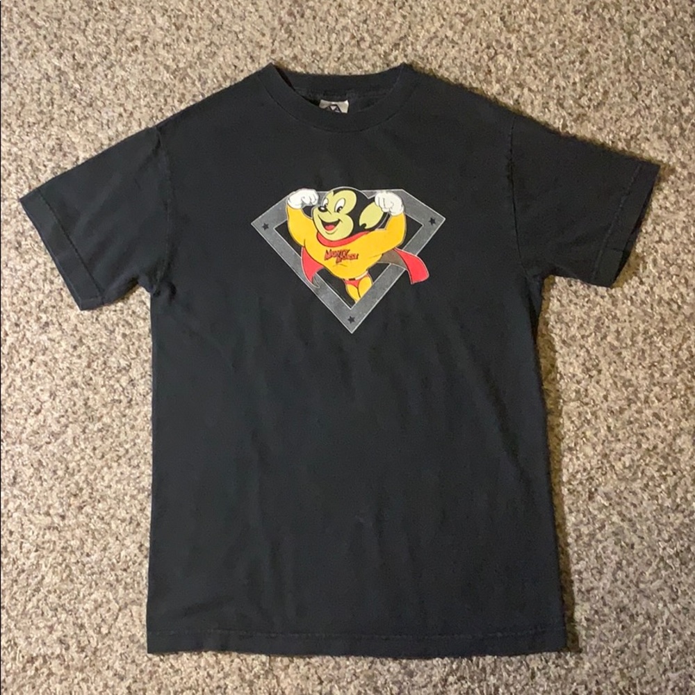 Vintage Mighty Mouse Sparkle Graphic Tee Sz. S